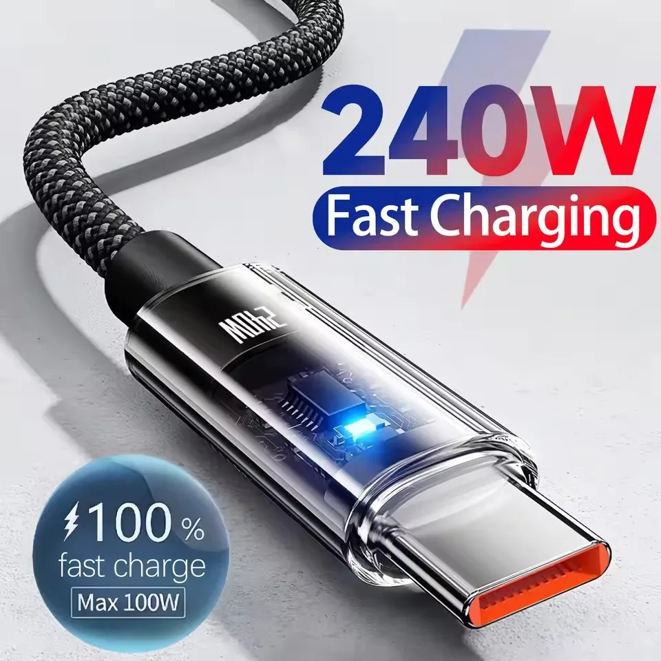 Usb Charger - 240 Вт, кабель для сверхбыстрой зарядки