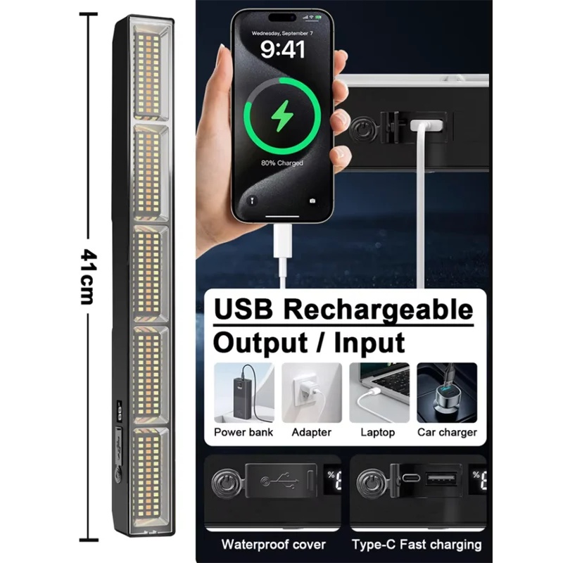 41 см, магнитная светодиодная  – обзор и цена Power Bank