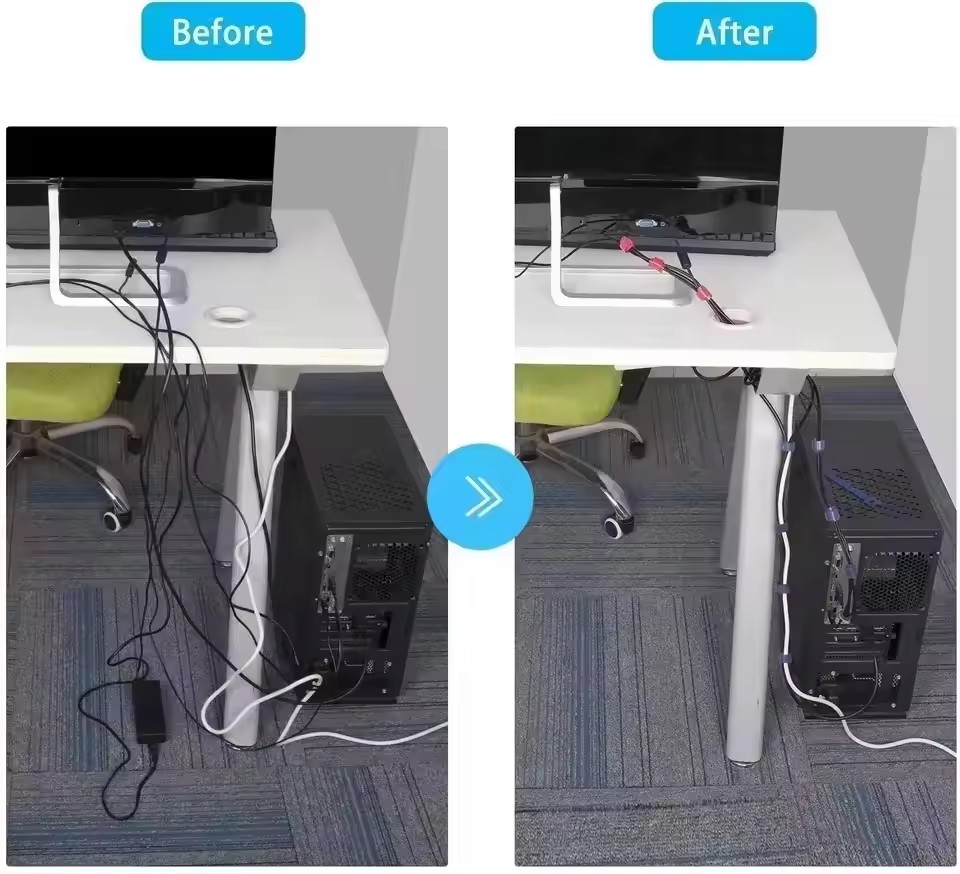 100 шт. многоразовых органайзе – обзор и цена Cable Organizer